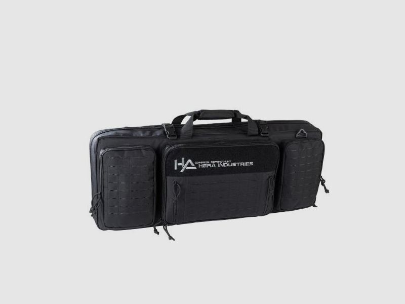 HERA-Arms Futteral f. Langwaffe TACTICAL RIFLE BAG SHORT black 80cm innen m. Außentaschen