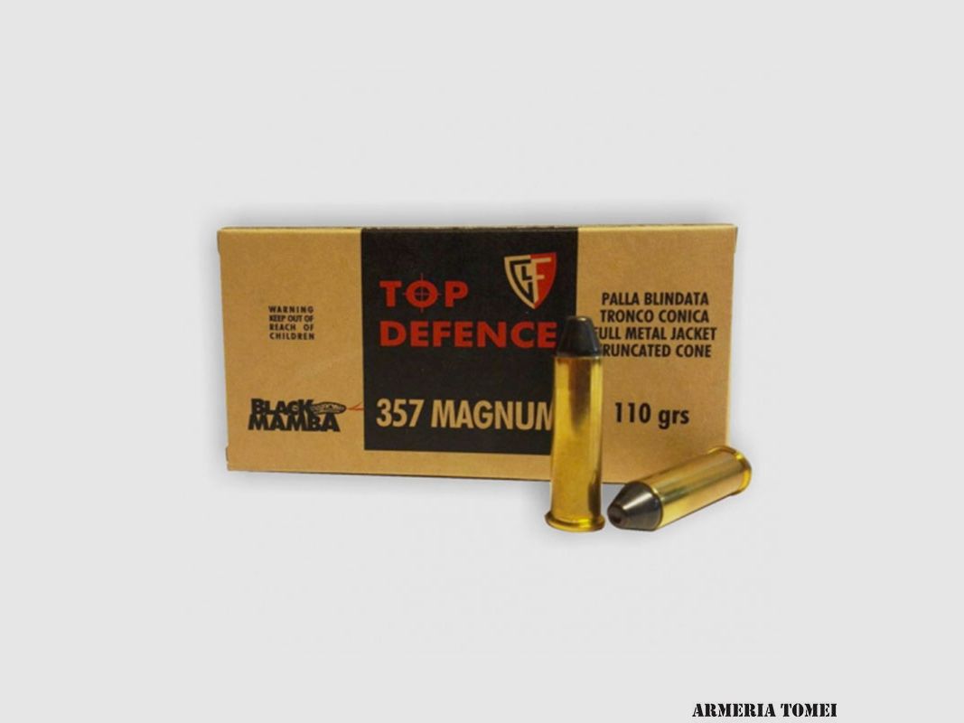 FIOCCHI – 357 MAGNUM 110GR FULL METAL JACKET – CONICAL