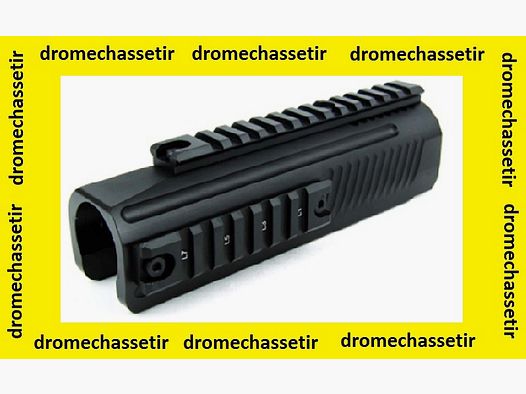 Pump für Remington 870, ganz aus Aluminium, mit 3 Picatinny-Schienen, schwarz