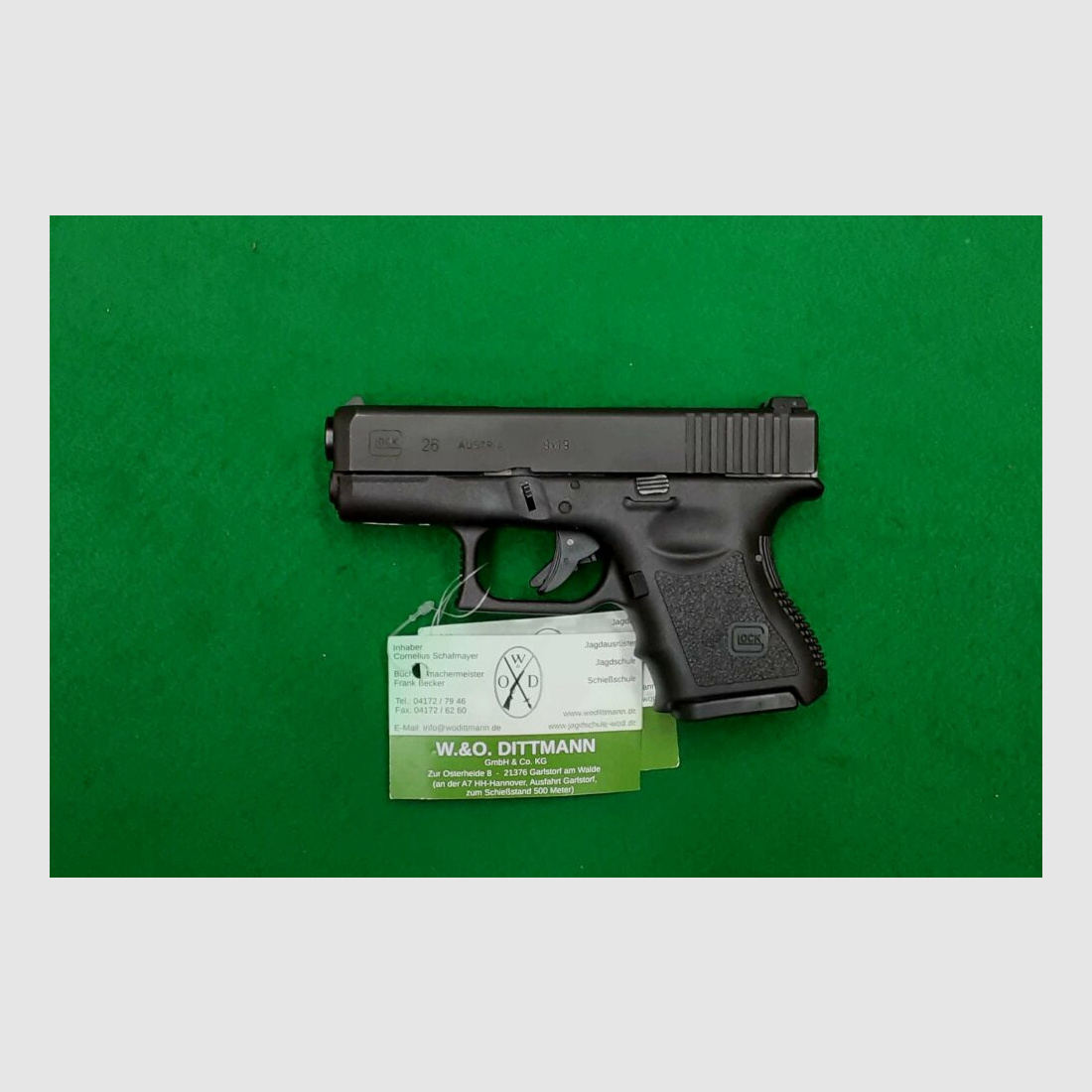 Glock pistol model 26 9mm Luger