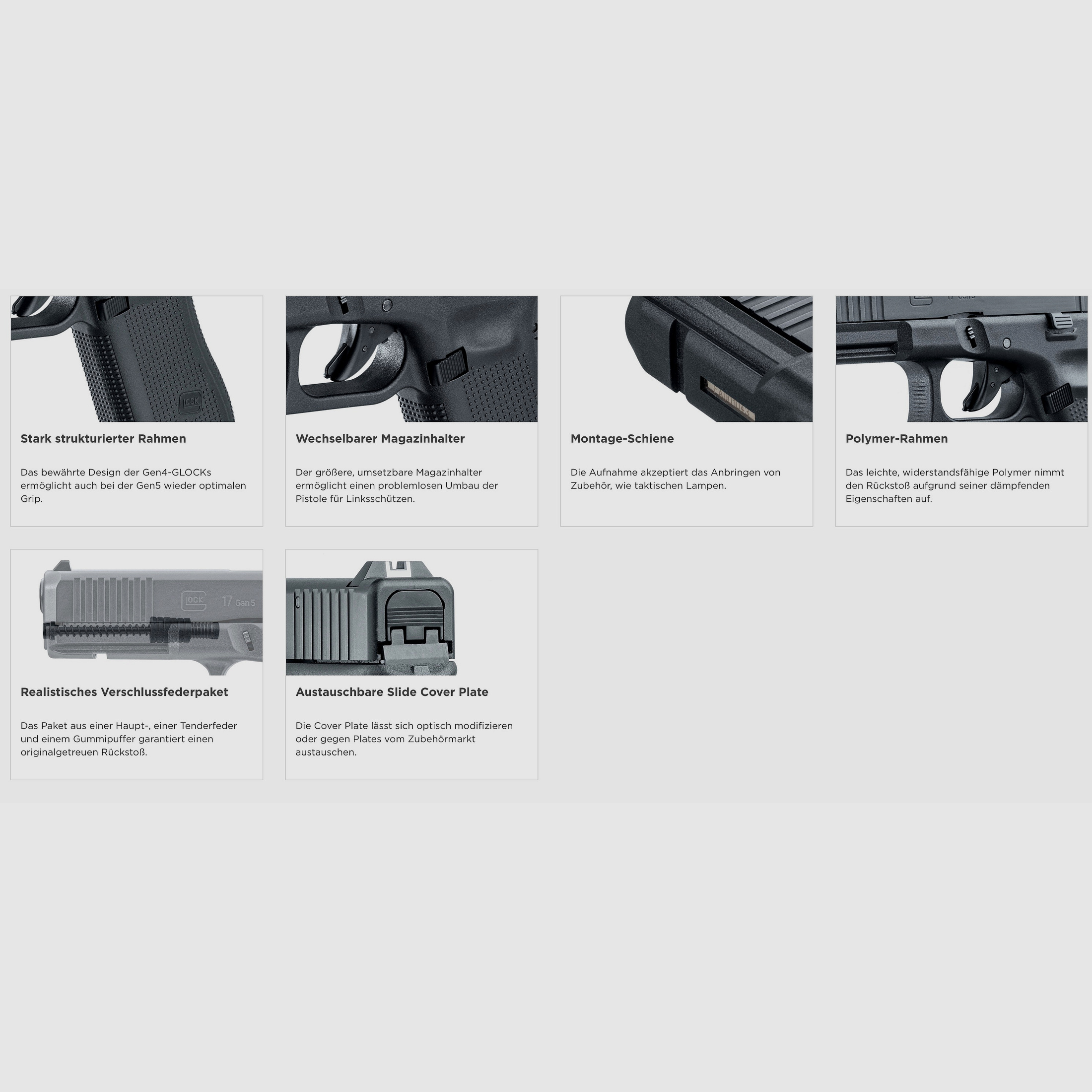 Umarex 311.02.00 GLOCK 17 Gen5 9mm P.A.K. Schreckschusswaffe Pyro