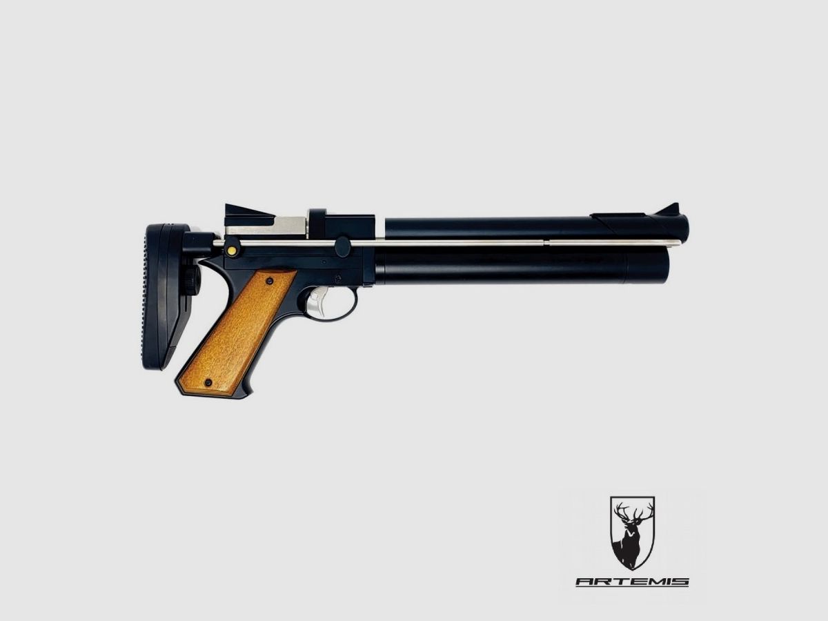 PCP-Pistole Artemis/Zasdar PP750 mit integriertem Regler Mehrschuss Kal. 4,5 mm Diabolos