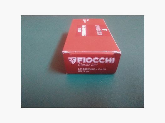 FIOCCHI Classic Line Kaliber 7,65 Browning /32 Auto / FMJ 73 gr