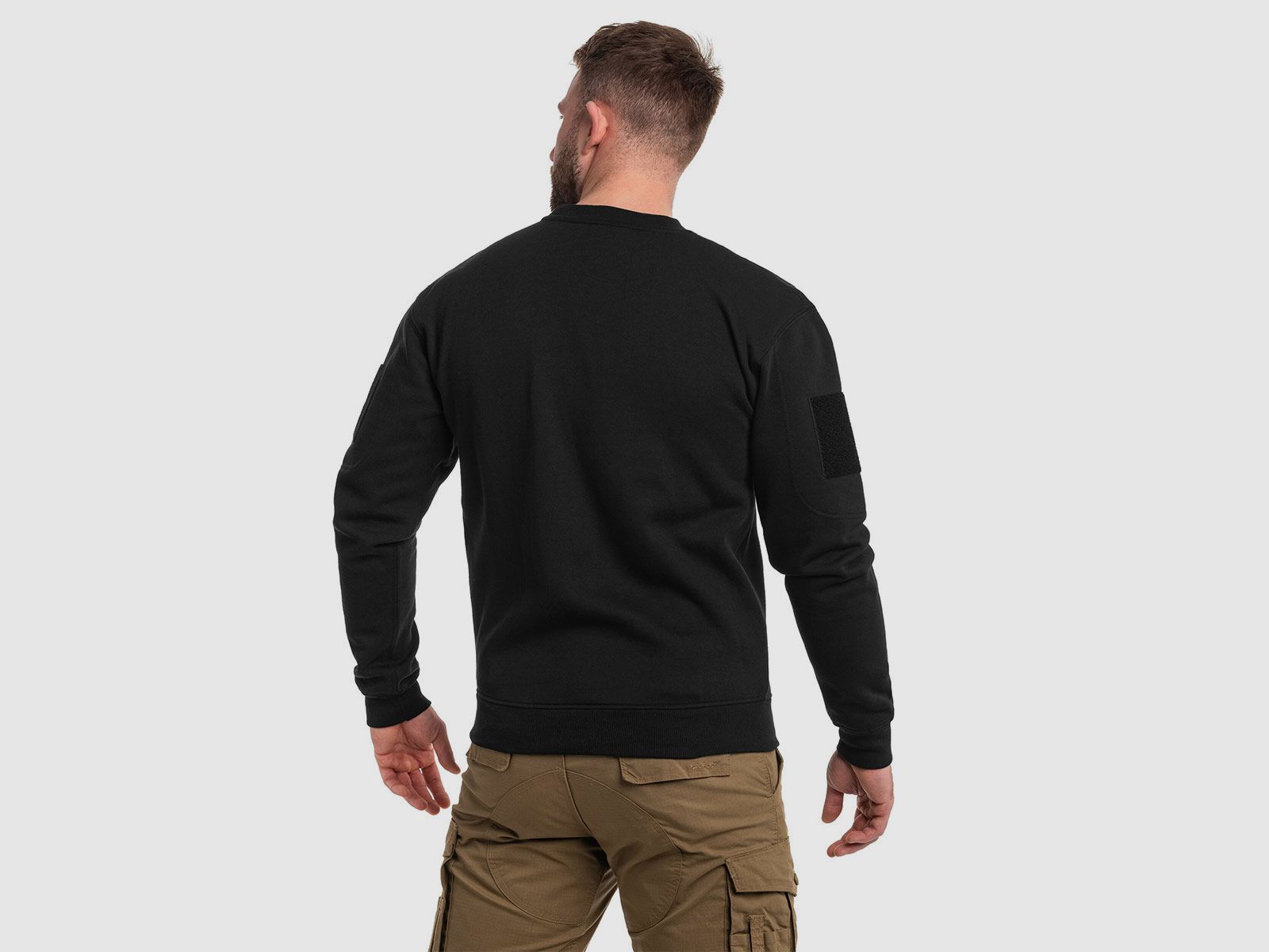 FELPA – MIL-TEC – TACTICAL SWEATSHIRT CREW NECK Black, image 5 of 5