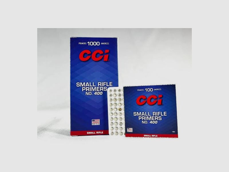 CCi Amorces pour Fusils *No. 400* STD Small Rifle