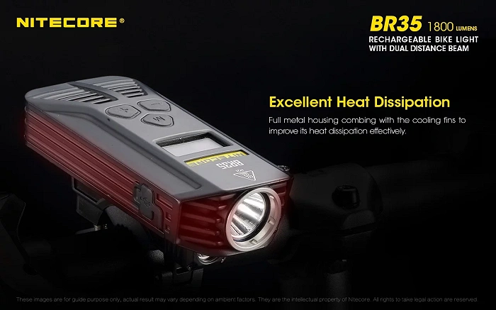 Nitecore BR35 bicycle light 1800 lumens (LAT/NITECORE BR35), image 43 of 54
