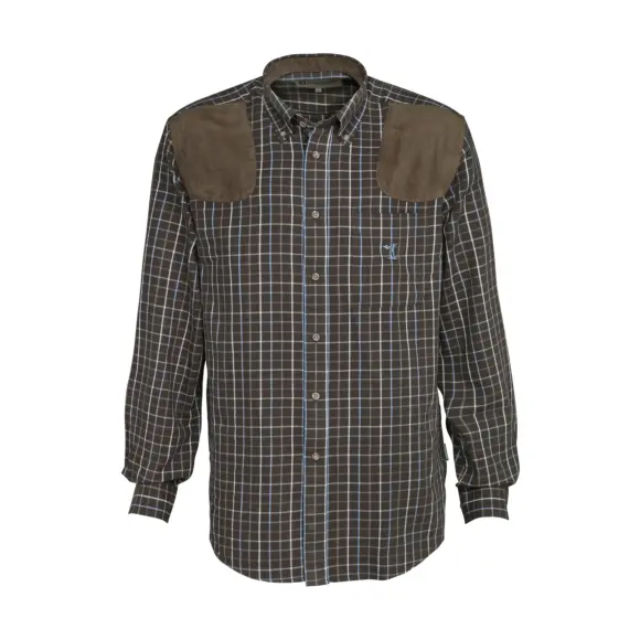Camicia da Caccia Sologne Percussione Marrone, immagine 1 di 2