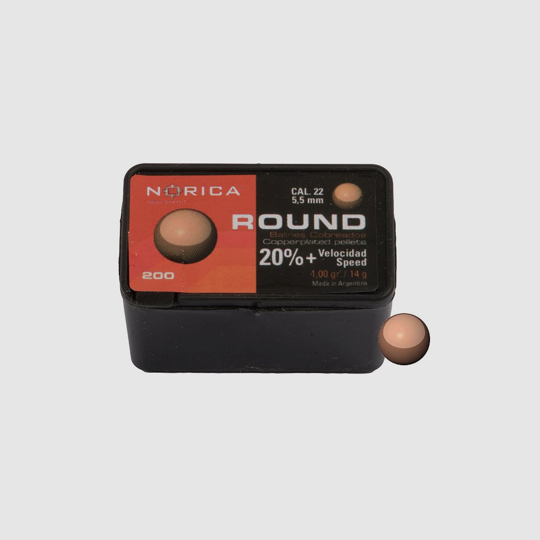 Rundkugel Norica Kaliber 5,5 mm 1,0 g verkupfert 200 StĂĽck