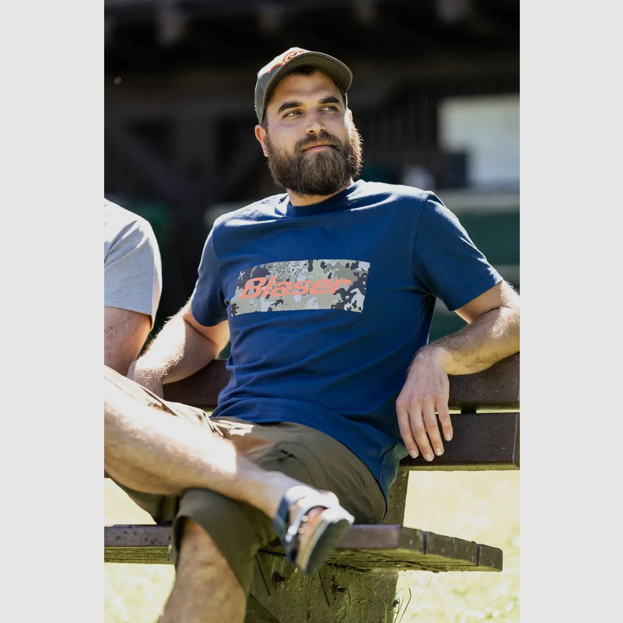 Blaser T-Shirt mit Logo-Print