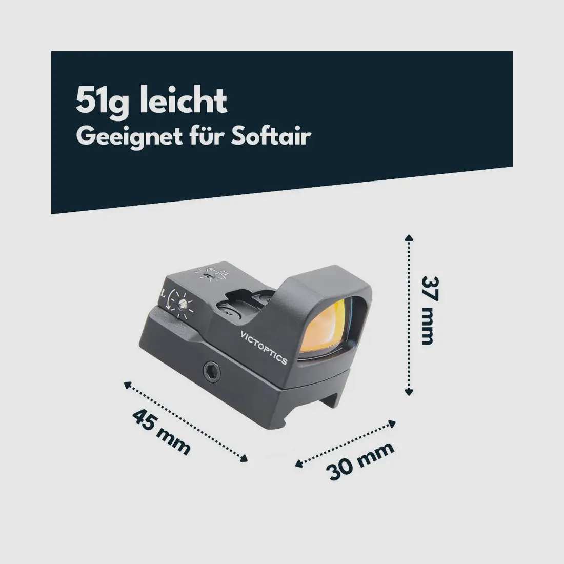 VictOptics RDSL25 V3 1×17×26 Red Dot, image 2 of 3