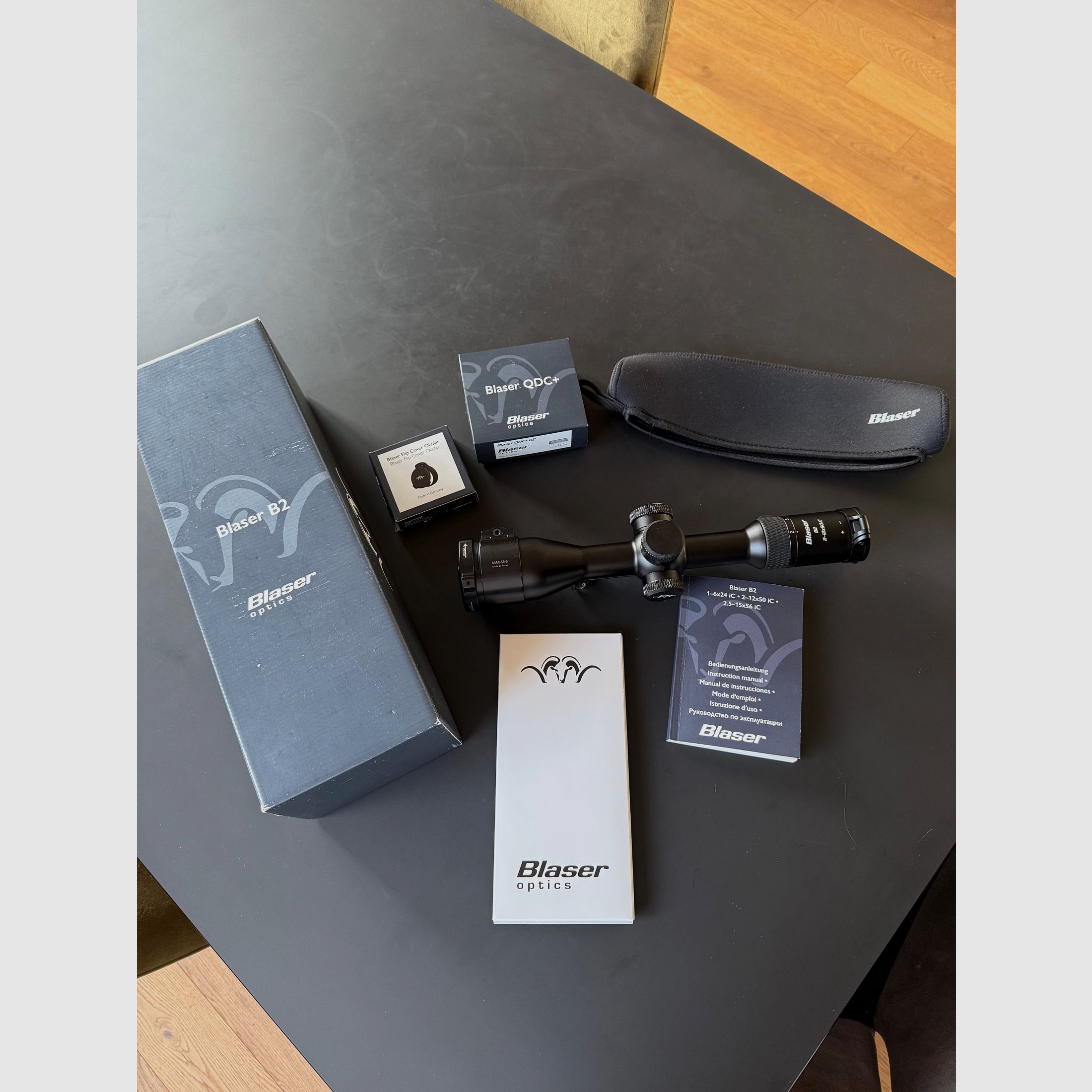 Blaser B2 2-12x50 iC S telescopio de mira / QDC + ajuste rápido de retícula