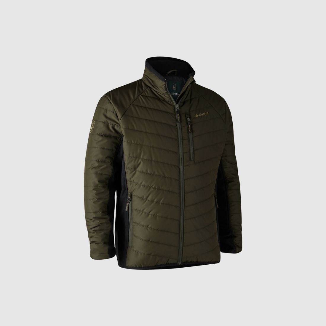 Deerhunter Herren Jacke Moor wattierte Jacke mit Softshell Adventure Green