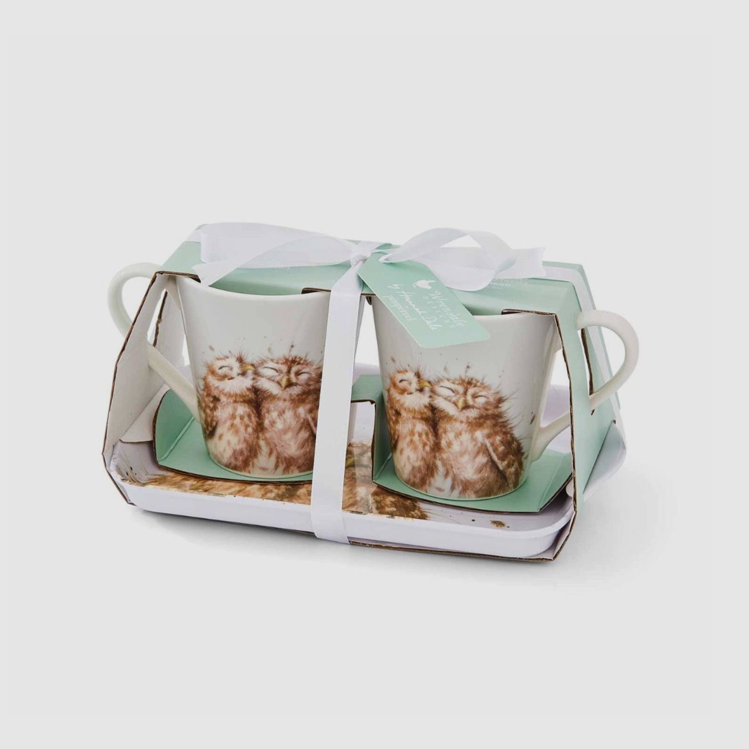 Wrendale Tasse & Tablett Set - Eule