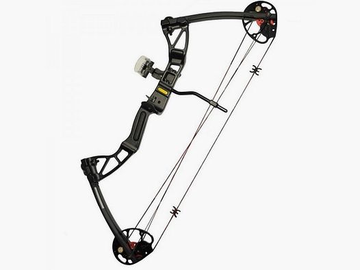 Czarny łuk bloczkowy Rex 28" 15-55 lbs. Dorosły