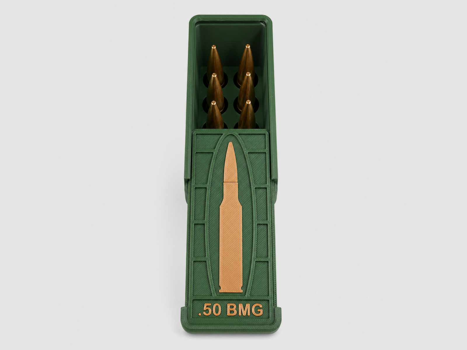 Coconut Innovations Ammunition Box / .50 BMG / 'Sliding Lid' / Cartridge Box, Ammo Box