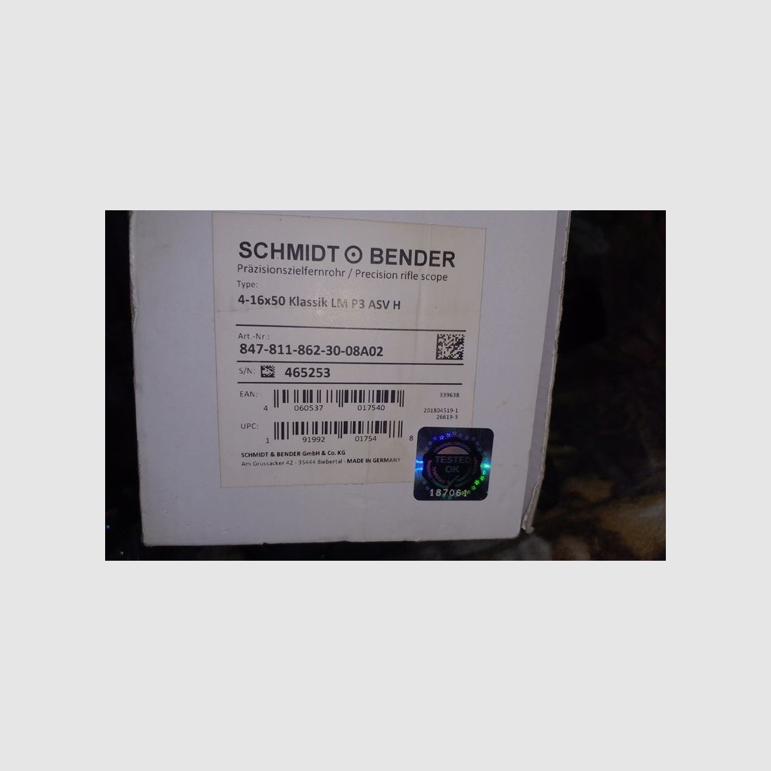 Schmidt & Bender Long Range Klassik 4-16x50
