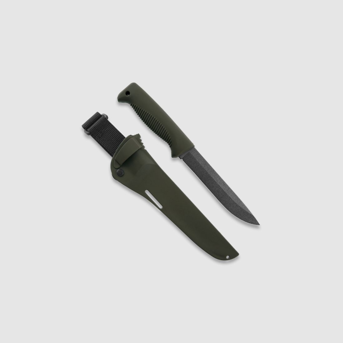 Peltonen Knives M95 Ranger Puukko Sissipuukko FJP136 PTFE Beschichtung Kunststoffscheide grün OD
