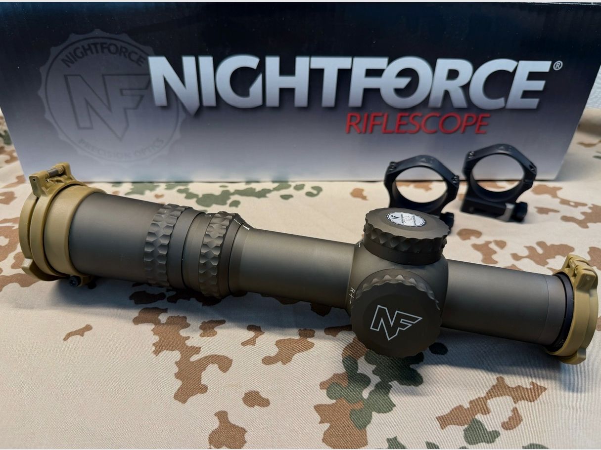 Nightforce ATACR 1-8x24 F1 FDE incluso montaggio anello Nightforce – Ottime condizioni