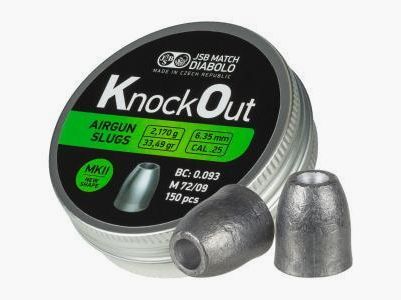 JSB Knock Out Slugs 6,35mm MK2/ 150 stuks