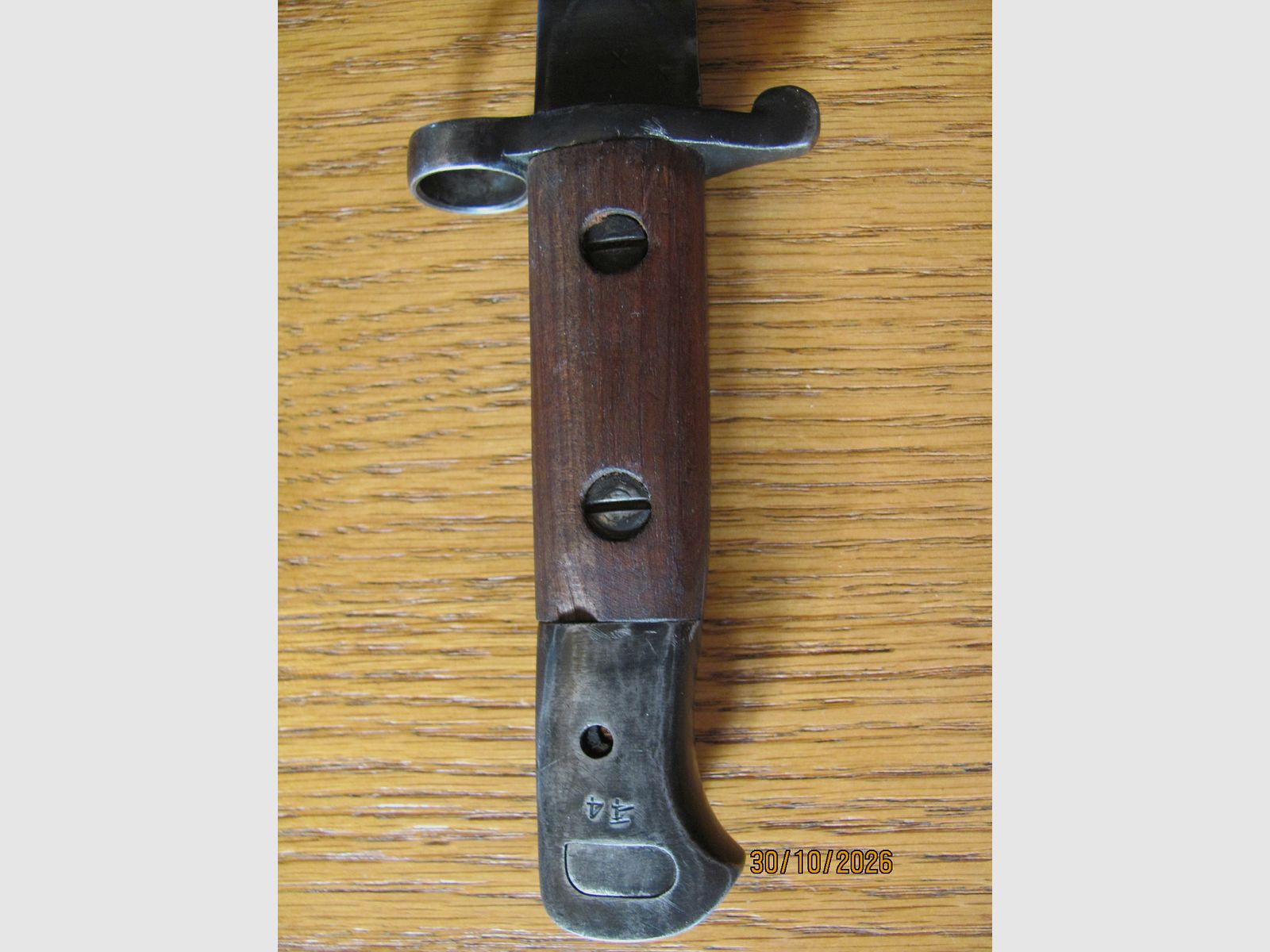 Seltenes M1903 Bajonett Lee Enfield mit verschiedenen Abnahmestempeln und Prägungen, Bild 7 von 9