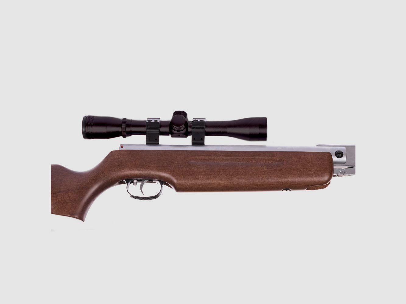 Weihrauch HW 35K Silverwood air rifle cal. 4.5mm pellet trap set