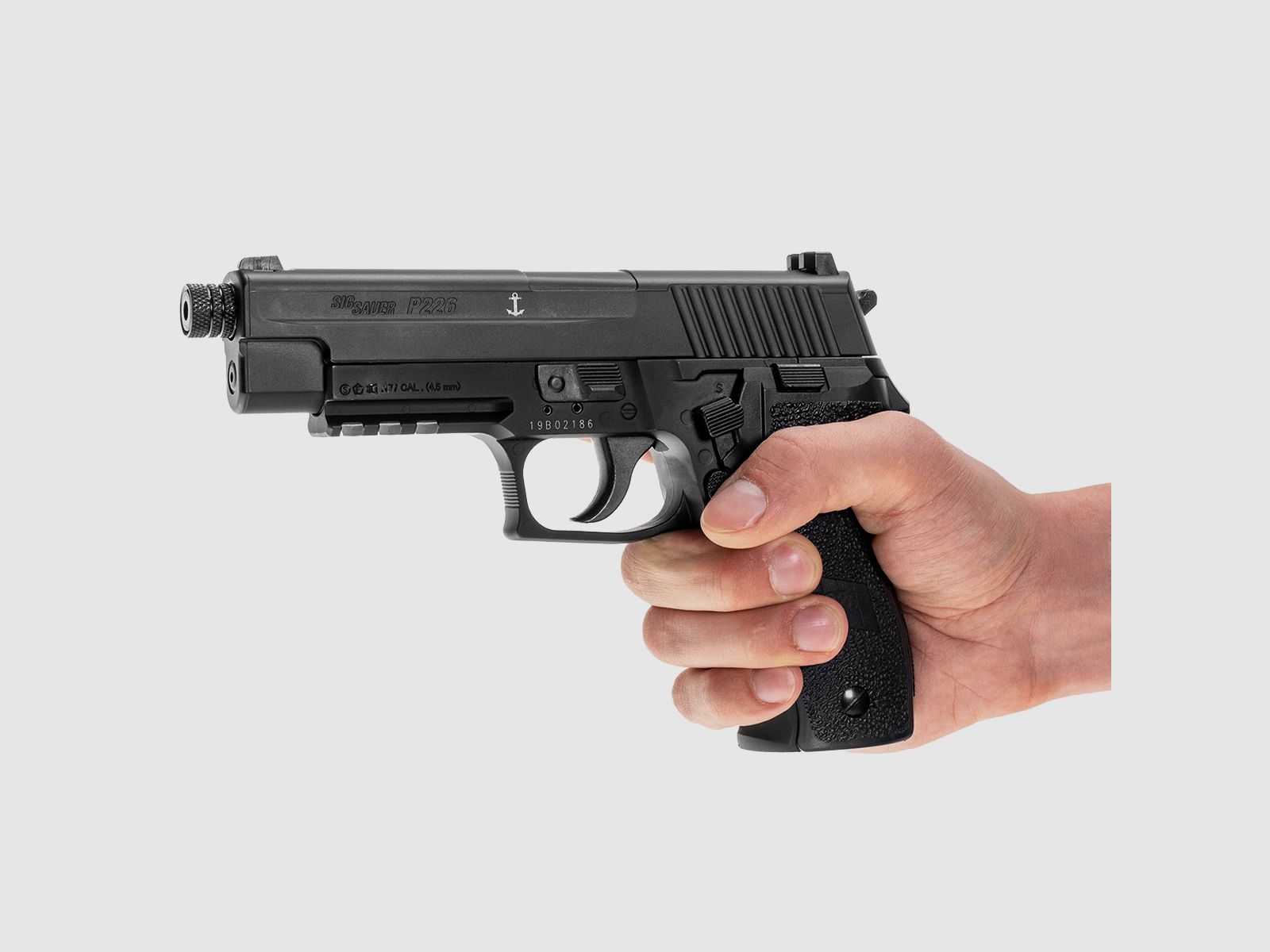 Pistolet wiatrówka SIGSAUER P226 4,5 mm USA FULL METAL - czarna AIR-226F-177-12G-16-BLK, zdjęcie 5 z 5