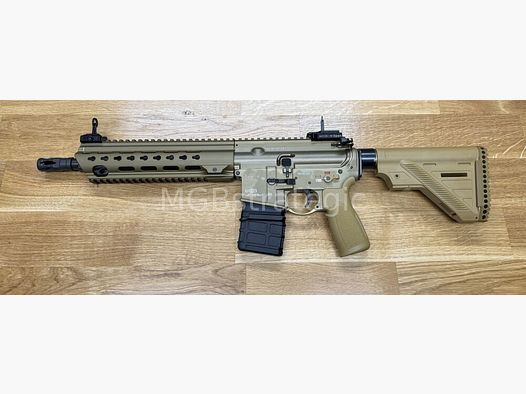Heckler & Koch MR223 A3 Slim-Line 11" canon - carabine semi-automatique .223Rem couleur sable / Ral8000 - système HK416