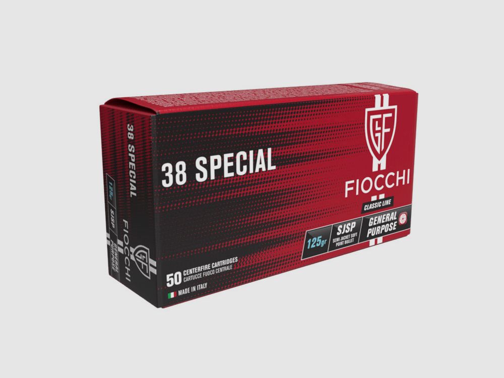 Fiocchi TM SJSP 8,10g - 125gr. .38Special