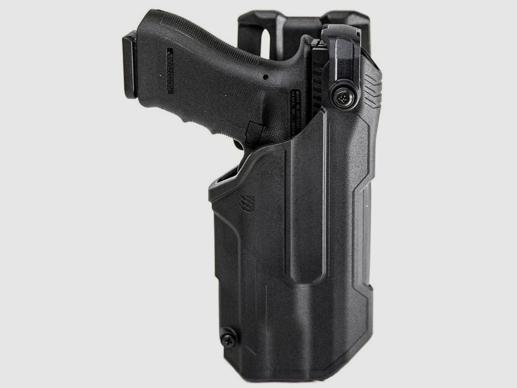 BLACKHAWK! T-SERIES Dienstholster der Stufe 3 – GLOCK17 mit TLR 2 Taschenlampe