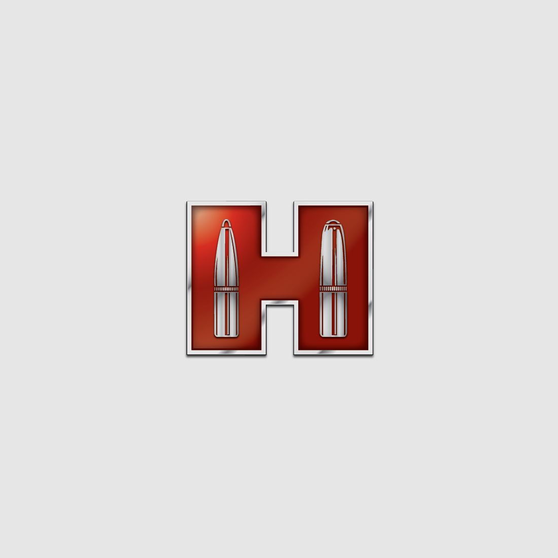 Pegatina de transferencia Hornady Red H - Rojo/Blanco - 4"×4.5"