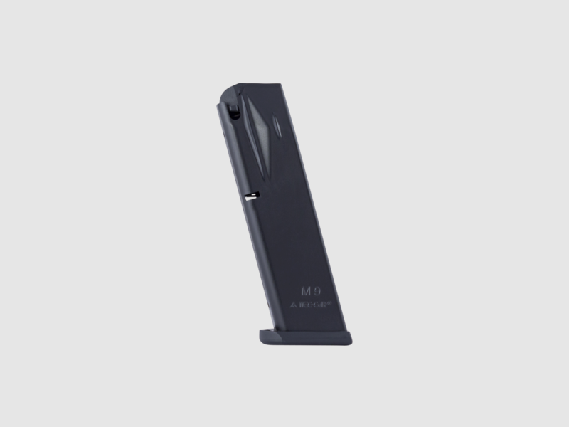 Mec-Gar Magazin für Beretta 92/98 Kal. 9×21 IMI Schwarz AFC Finish – 18 Schuss