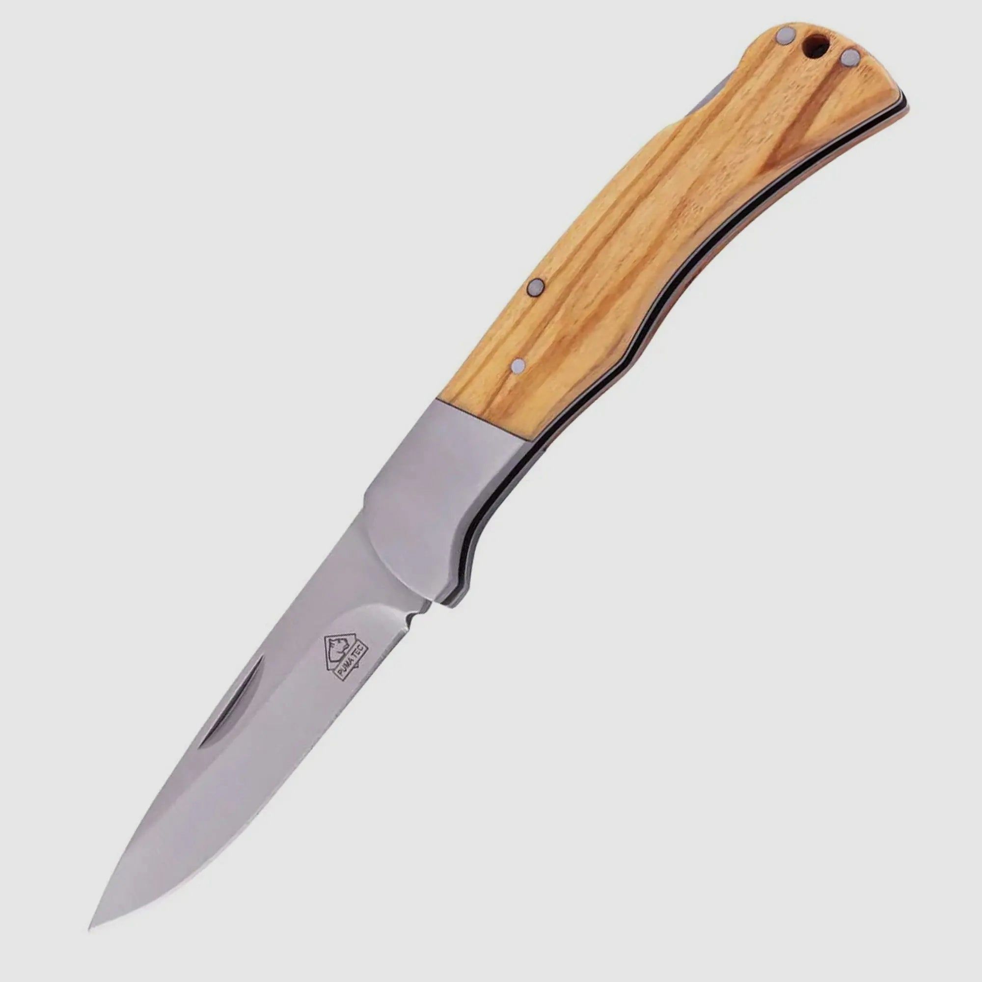 PUMA TEC Pocket Knife, Olive Wood