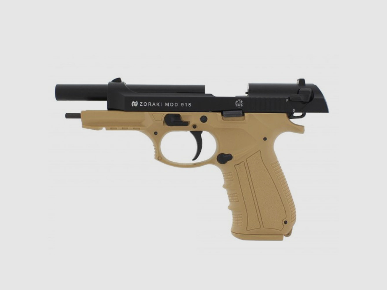 Zoraki 918-P Desert Schreckschusspistole 9 mm P.A.K. mit 50 Platzpatronen