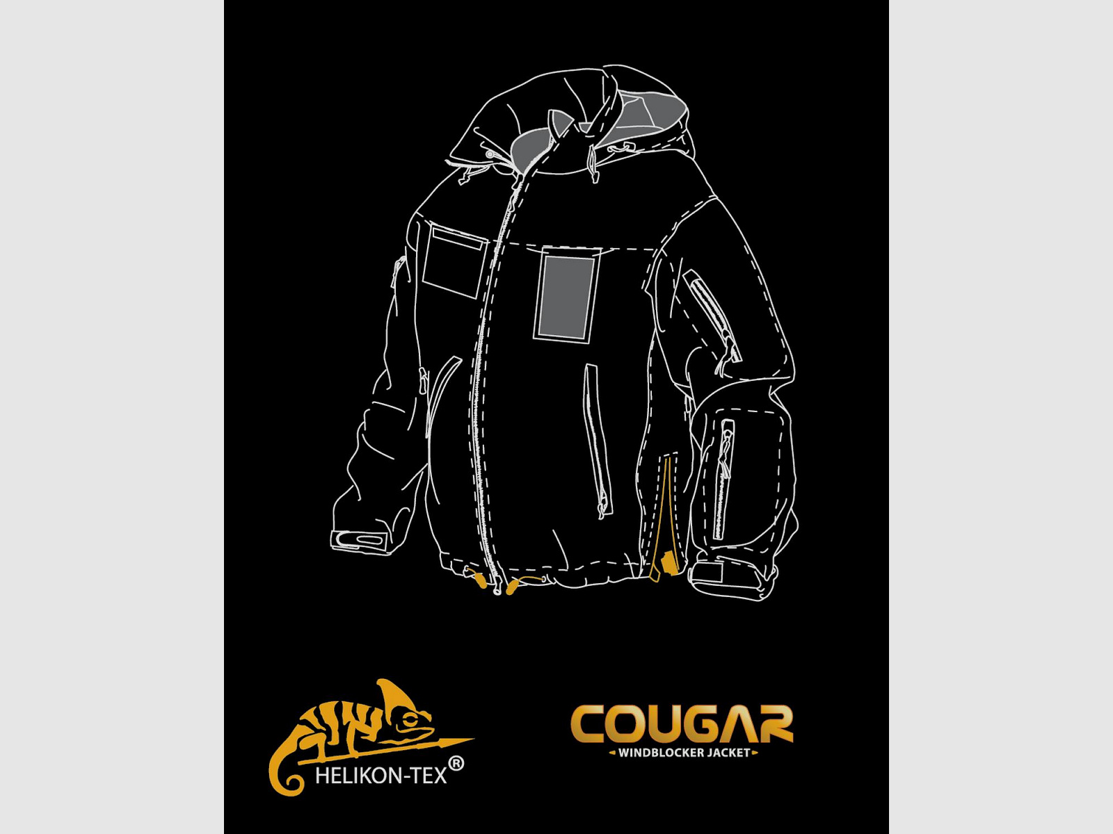 HELIKON TEX COUGAR JACKE SCHWARZ