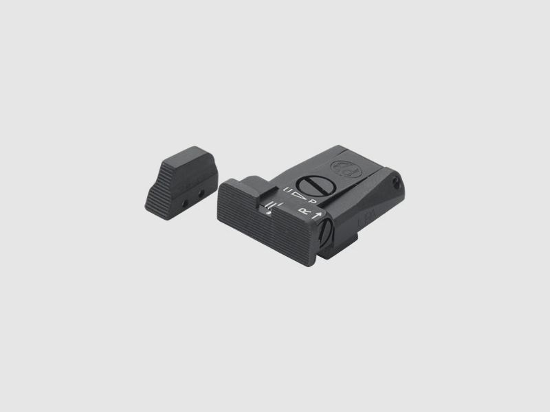 LPA SPR98BE07 Micrometer Sight Set for Beretta 92, 96, 98, M9 and M9A1 – Black Sight Picture