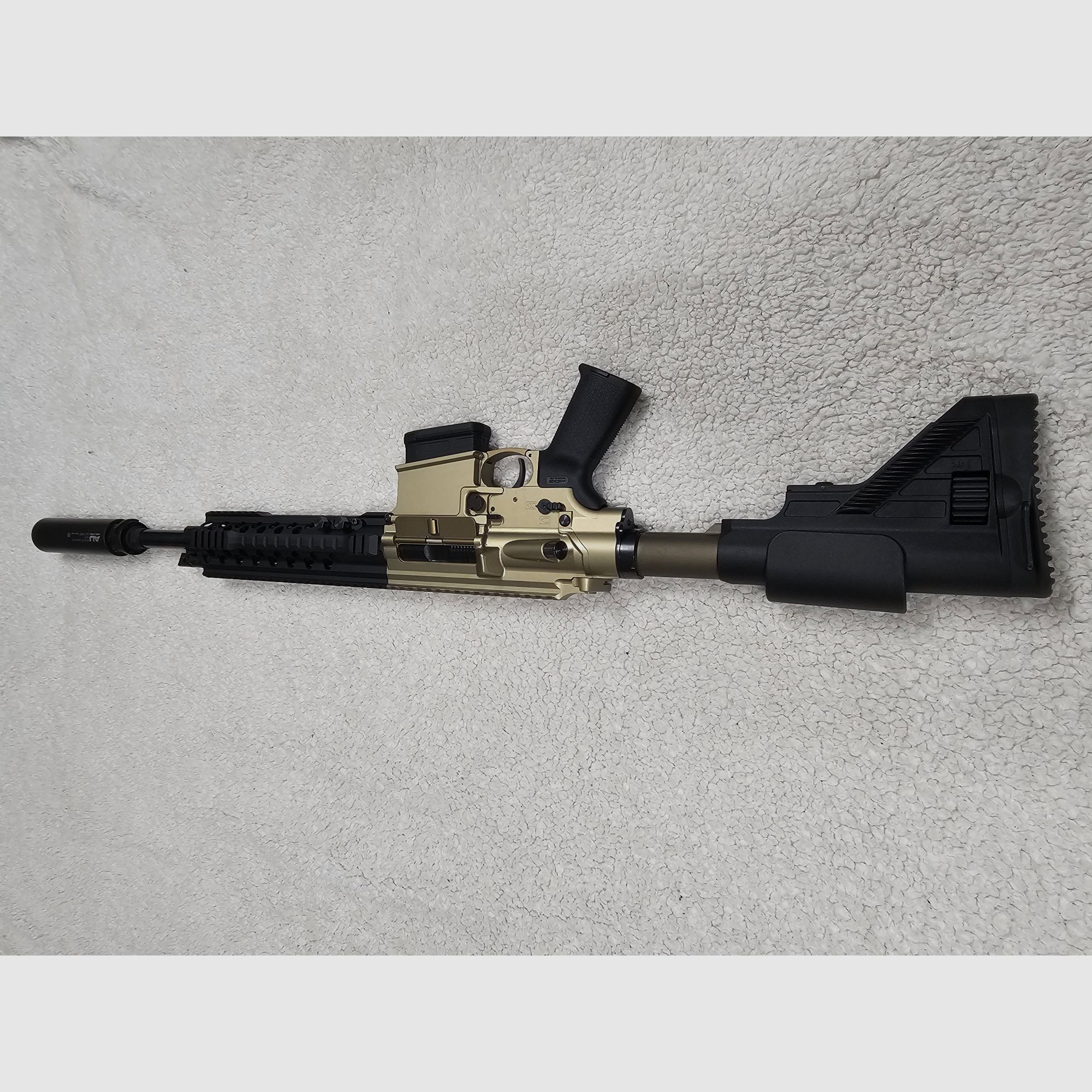 AR10 semi-automatic rifle Burk AR10 caliber 308 with suppressor, image 2 of 4