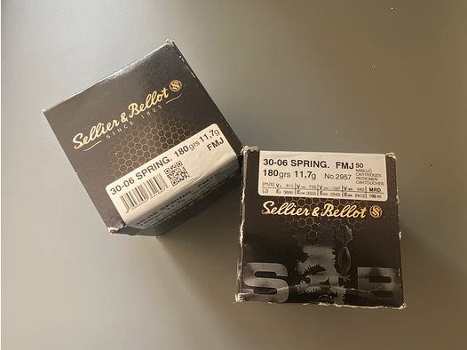 Sellier & Bellot .30-06 Springfield 180grs 11,7g FMJ 50 Schuss Schüttpackung