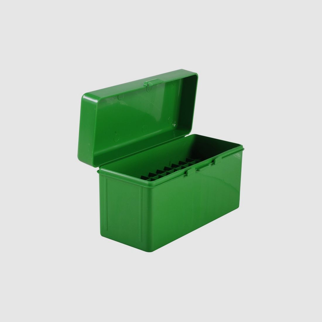 MTM scatola per cartucce RL-60-10 verde con coperchio a ribalta per 60 cartucce .270 e altre.