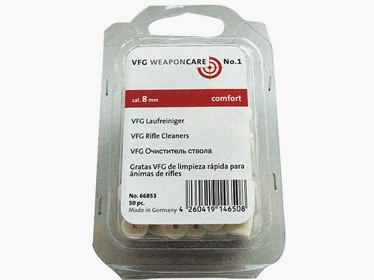 VFG Laufreiniger Filz Kaliber 8mm Comfort 50 Stück