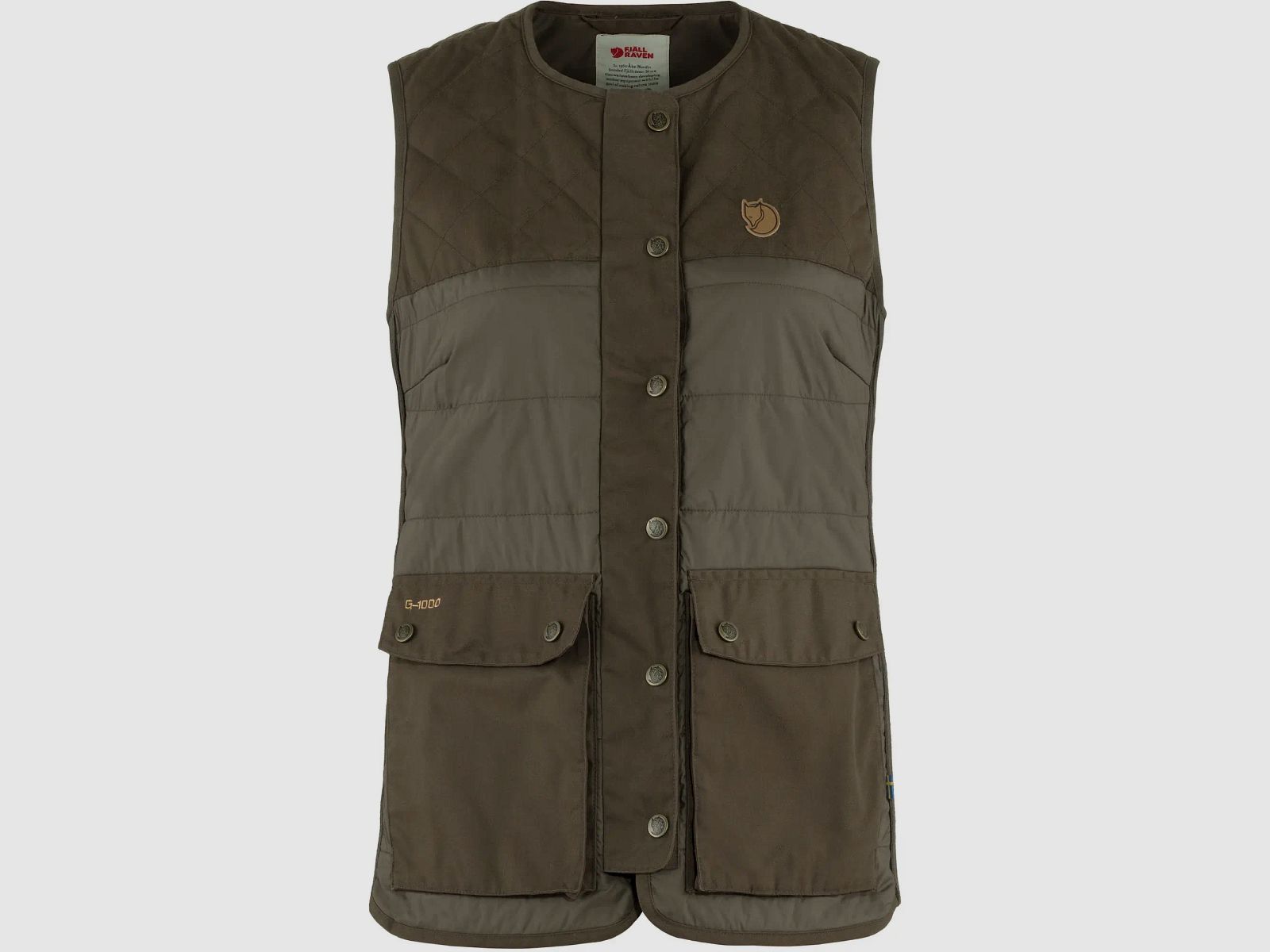 Chaleco para mujer Fjällräven Forest Wool Padded