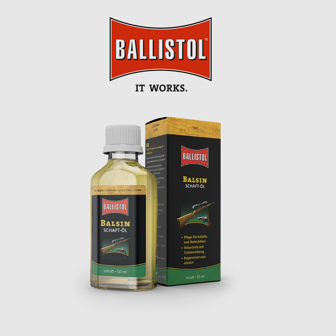 Ballistol BALSIN OLEJ DO KOLB 50 ml., zdjęcie 2 z 4
