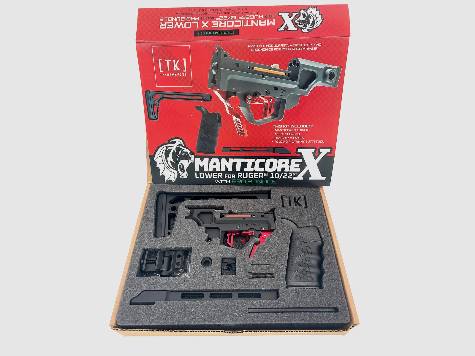 Tandemkross Manticore X Lower PRO Bundle für Ruger 10/22