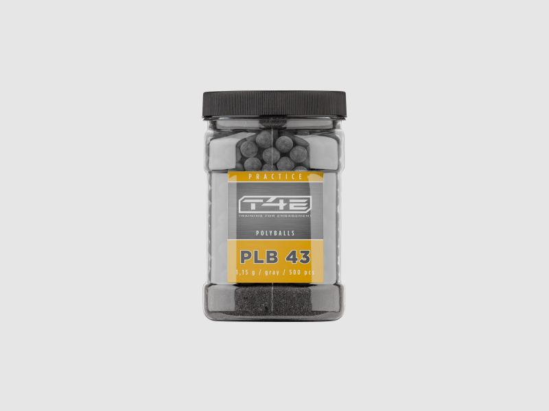 T4E PRACTICE PLB POLYBALLS KAL .43 - 500 STUKKEN