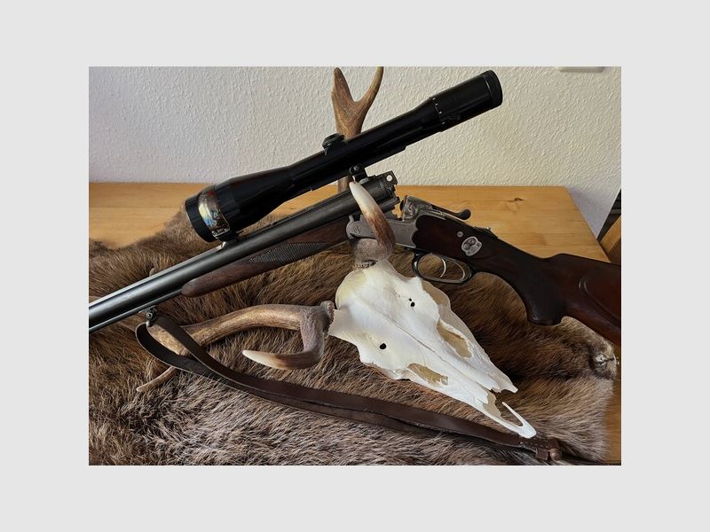 Sauer & Sohn 3000 Drilling 7x57R 16/70 mit .22 Magnum ESL (Krieghoff 44cm) / Zeiss Diavari 2,5-10x52