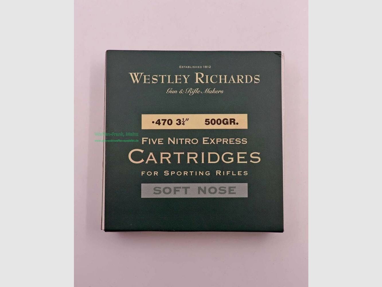 Wolfgang Romey Belgique cartouches de fusil