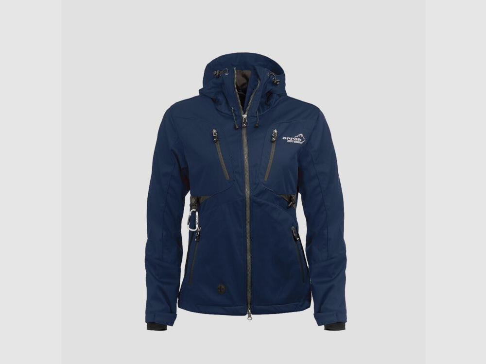 Arrak Akka Softshelljacke Dames Marineblauw XS