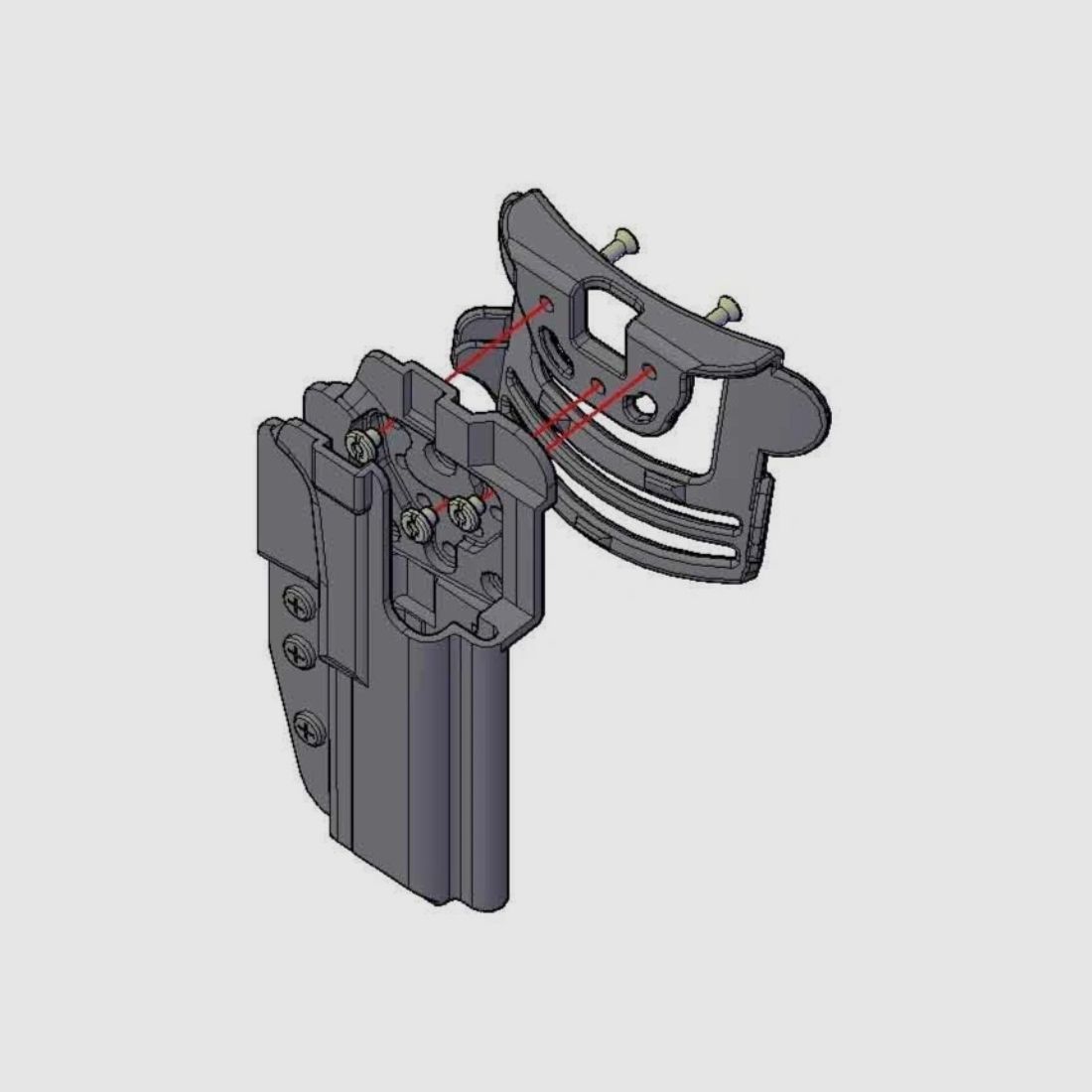 Funda KYDEX COMP-TAC International CZ Shadow II derecha negra aprobada por IPSC