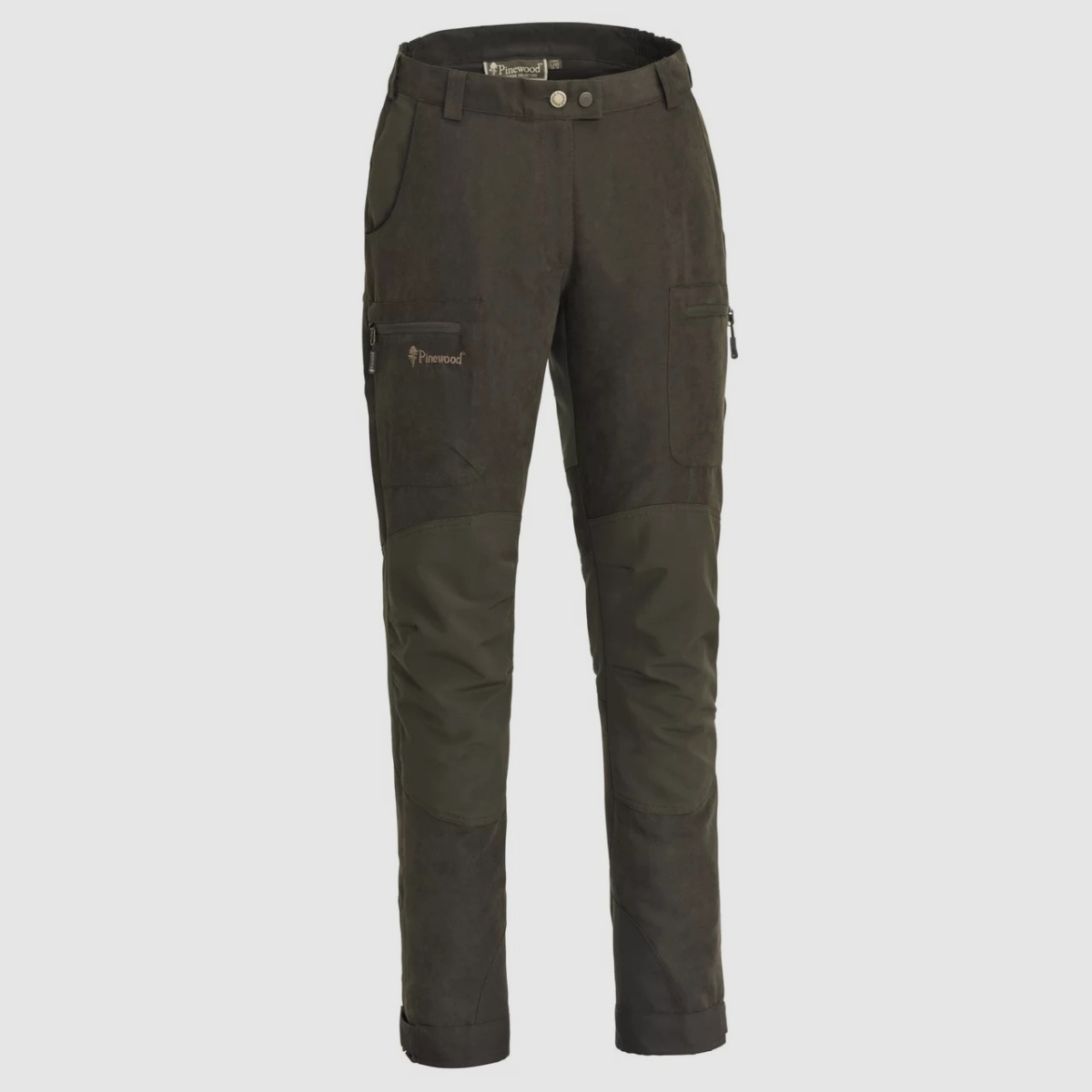 PINEWOOD Caribou Hunt Extrem Damenhose Suede Brown/ Dark Olive