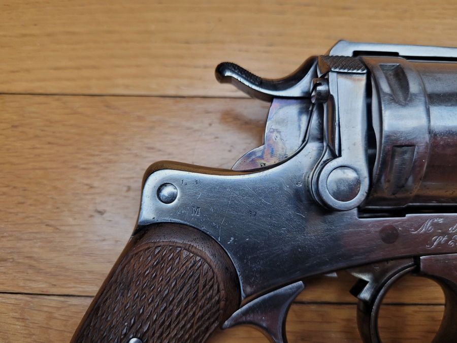 Sehr schöner Dienstrevolver Mod 1873 11mm73 – vollständig monomatrikulier – noch strohgelb – Top Zustand!, Bild 20 von 36