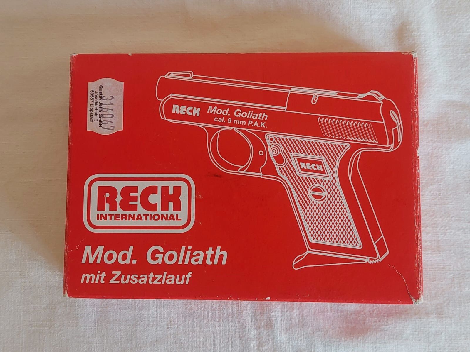 Reck Mod. Goliath mit Zubehör + 2 Ersatzmagazine 
